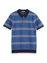 Load image into Gallery viewer, Scotch & Soda Polo Shirt - Blue Multi Stripe