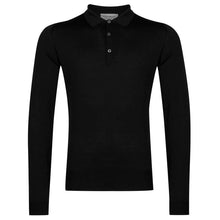 Load image into Gallery viewer, John Smedley Belper Polo Shirt - Black - Mensroomlifestyle