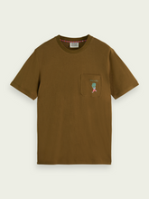 Load image into Gallery viewer, Scotch & Soda chest Pocket T-Shirt - Khaki - Mensroomlifestyle