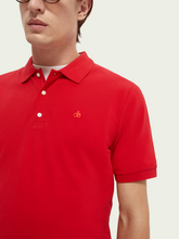Load image into Gallery viewer, Scotch & Soda Pique Organic Cotton Polo - Hollywood Flame Red - Mensroomlifestyle