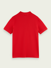 Load image into Gallery viewer, Scotch & Soda Pique Organic Cotton Polo - Hollywood Flame Red - Mensroomlifestyle