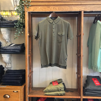 Replay Green Super Lightweight Polo w/ Pocket - Mensroomlifestyle