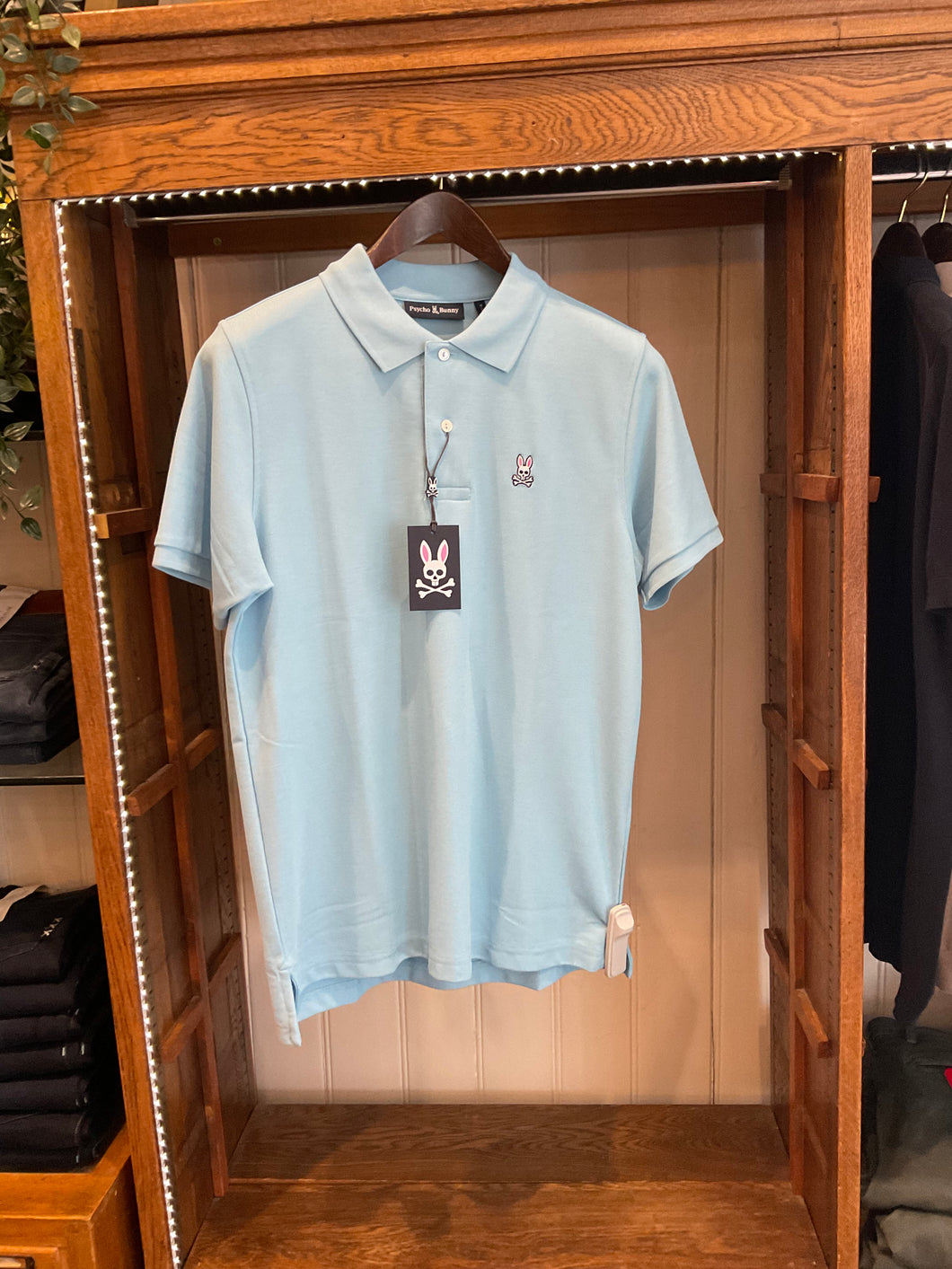 Psycho Bunny, Light Blue Short Sleeve Polo
