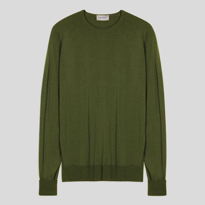 John Smedley - Lundy Pullover - Verdant Green - Extra Fine Merino Wool