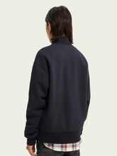 Load image into Gallery viewer, Scotch &amp; Soda Zip Through Bomber Sweater - Navy - Mensroomlifestyle
