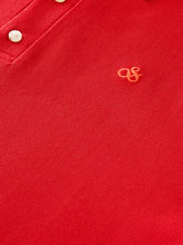Load image into Gallery viewer, Scotch &amp; Soda Pique Organic Cotton Polo - Hollywood Flame Red - Mensroomlifestyle
