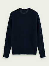 Load image into Gallery viewer, Scotch &amp; Soda Crew Neck Sweater - Dark Blue - Mensroomlifestyle
