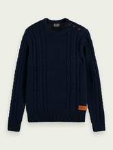 Load image into Gallery viewer, Scotch &amp; Soda Crew Neck Sweater - Dark Blue - Mensroomlifestyle
