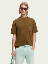 Load image into Gallery viewer, Scotch &amp; Soda chest Pocket T-Shirt - Khaki - Mensroomlifestyle
