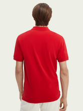 Load image into Gallery viewer, Scotch &amp; Soda Pique Organic Cotton Polo - Hollywood Flame Red - Mensroomlifestyle

