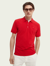 Load image into Gallery viewer, Scotch &amp; Soda Pique Organic Cotton Polo - Hollywood Flame Red - Mensroomlifestyle
