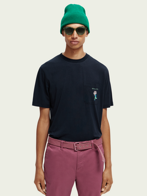 Scotch & Soda chest Pocket T-Shirt - Night - Mensroomlifestyle