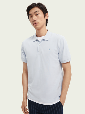Scotch & Soda Organic Cotton Pique Polo - Mensroomlifestyle