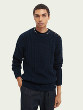 Load image into Gallery viewer, Scotch &amp; Soda Crew Neck Sweater - Dark Blue - Mensroomlifestyle
