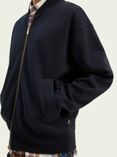 Load image into Gallery viewer, Scotch &amp; Soda Zip Through Bomber Sweater - Navy - Mensroomlifestyle
