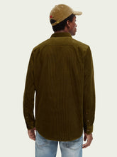 Load image into Gallery viewer, Scotch &amp; Soda Regular Fit Cotton Corduroy Shirt - Military - Mensroomlifestyle
