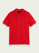 Load image into Gallery viewer, Scotch &amp; Soda Pique Organic Cotton Polo - Hollywood Flame Red - Mensroomlifestyle
