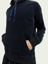 Load image into Gallery viewer, Scotch &amp; Soda Organic Cotton Corduroy Hoodie - Navy - Mensroomlifestyle
