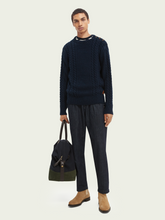 Load image into Gallery viewer, Scotch &amp; Soda Crew Neck Sweater - Dark Blue - Mensroomlifestyle
